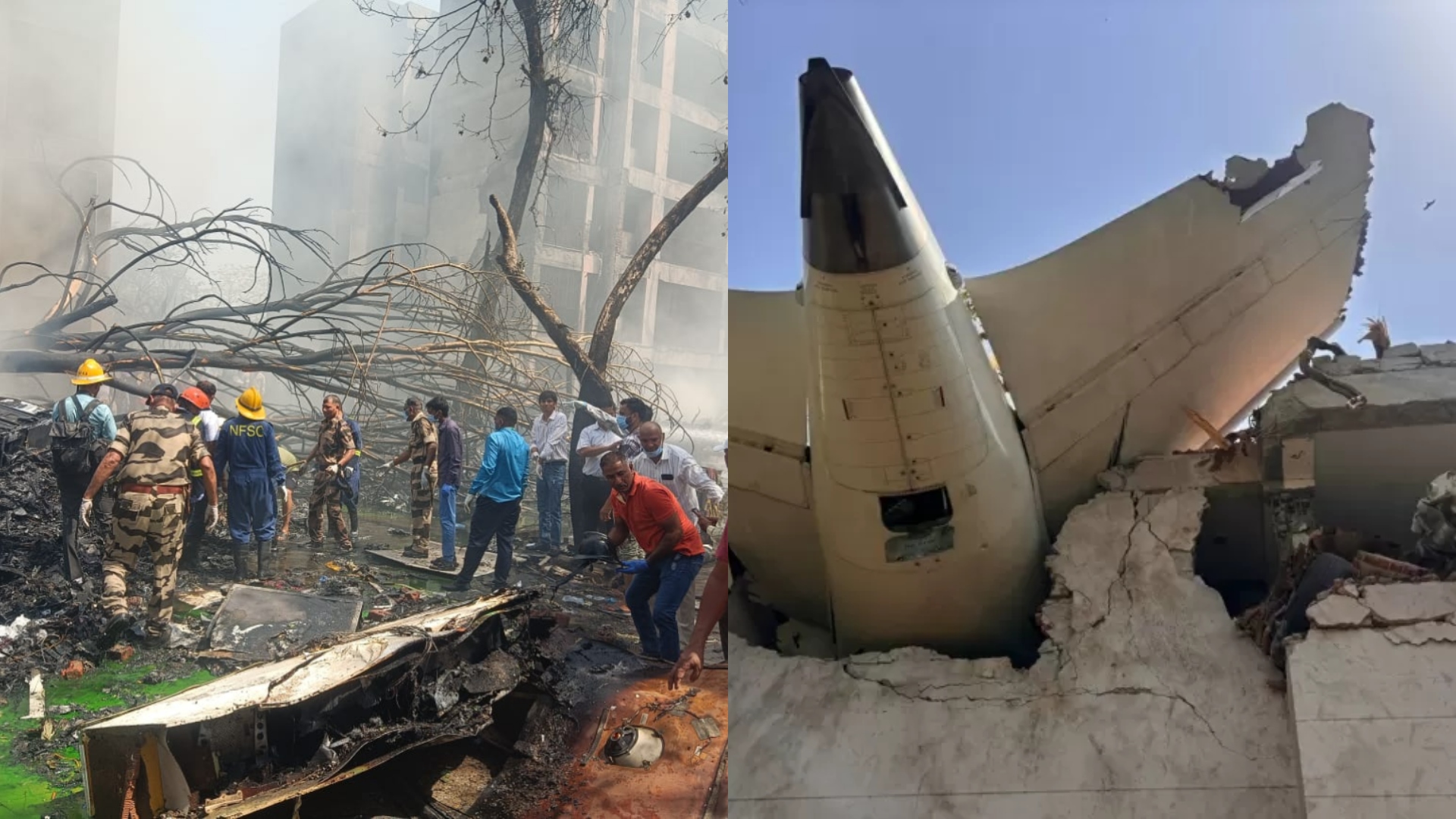 Aviao cai na india